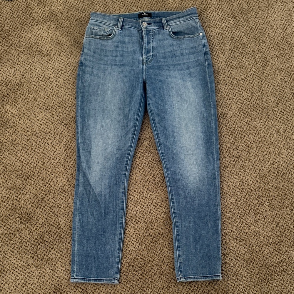 7 For All Mankind Light Blue Skinny Jeans